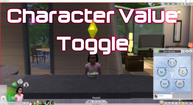 Sims 4 Character Values Toggle by TwistedMexi at Mod The Sims