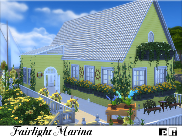 Sims 4 Fairlight Marina house by Pinkfizzzzz at TSR