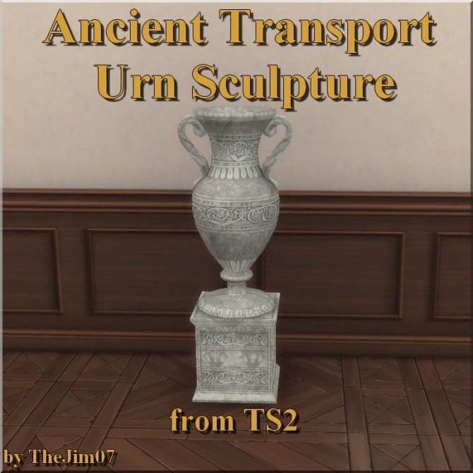 Sims 4 Ancient Transport Urn Sculpture from TS2 by TheJim07 at Mod The Sims