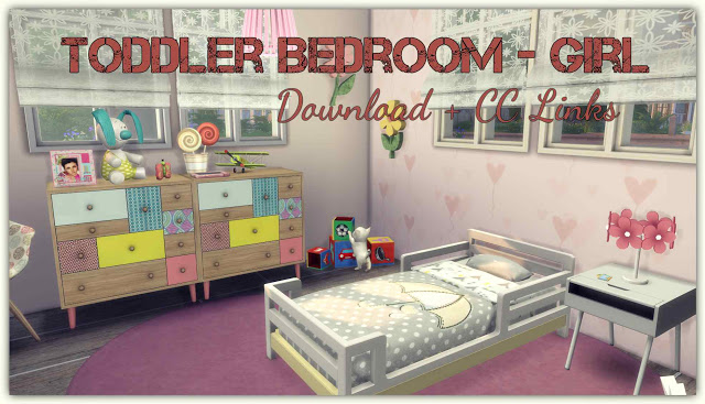 Sims 4 Toddler Bedroom Girl at Dinha Gamer