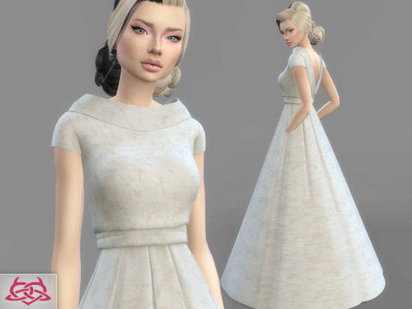 Sims 4 Wedding Dress 6 by Colores Urbanos at TSR