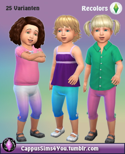 Sims 4 RC Toddler Colorful trousers at CappusSims4You