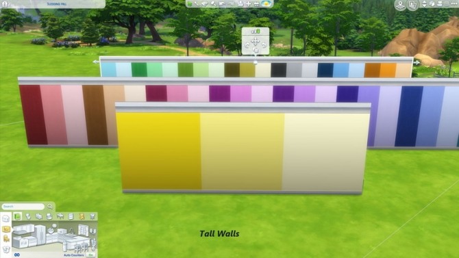Sims 4 Color Me Gorgeous Walls With White Trim by Snowhaze at Mod The Sims
