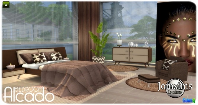 Sims 4 Alcado bedroom at Jomsims Creations