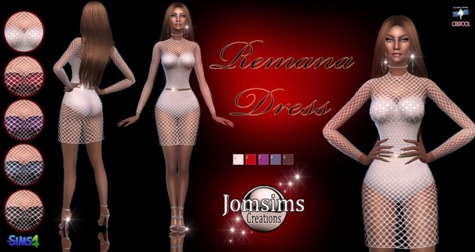 Sims 4 Remana dress at Jomsims Creations