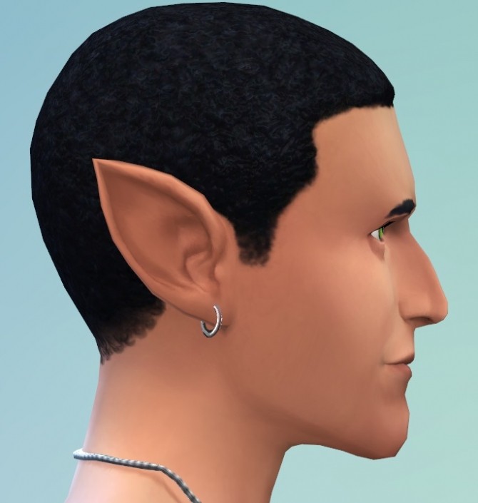Sims 4 Pointed Ears as CAS Sliders by CmarNYC at Mod The Sims