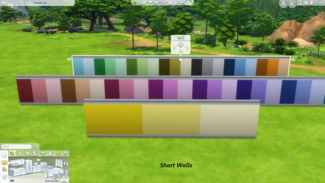 Sims 4 Color Me Gorgeous Walls With White Trim by Snowhaze at Mod The Sims