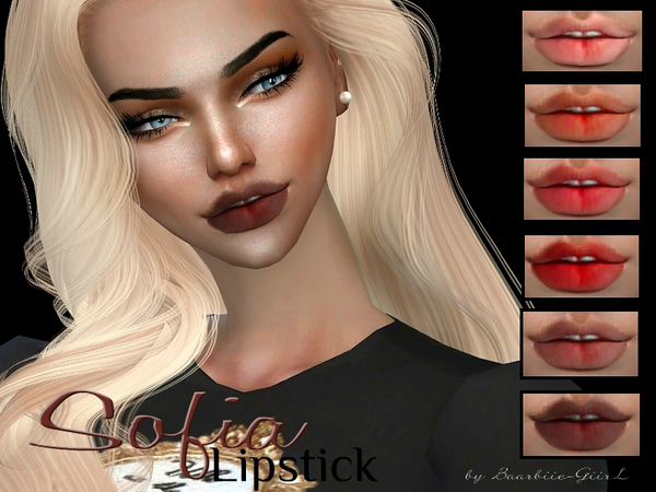 Sims 4 Sofia Lipstick by Baarbiie GiirL at TSR