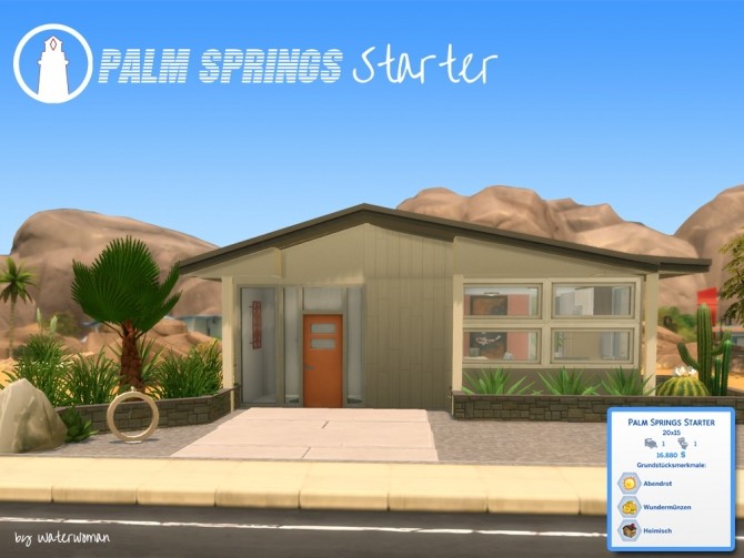 Sims 4 Palm Springs Starter by Waterwoman at Akisima