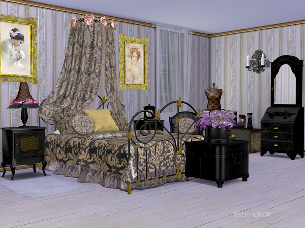 Sims 4 Shabby Chic Bedroom by ShinoKCR at TSR