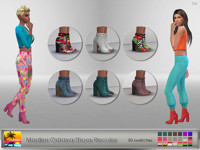 Sims 4 Madlen Ostrava Shoes Recolor at Elfdor Sims
