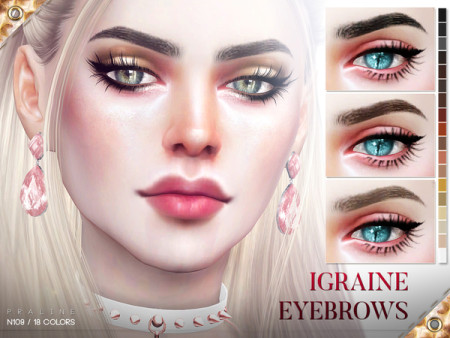 Igraine Eyebrows N109 by Pralinesims at TSR » Sims 4 Updates