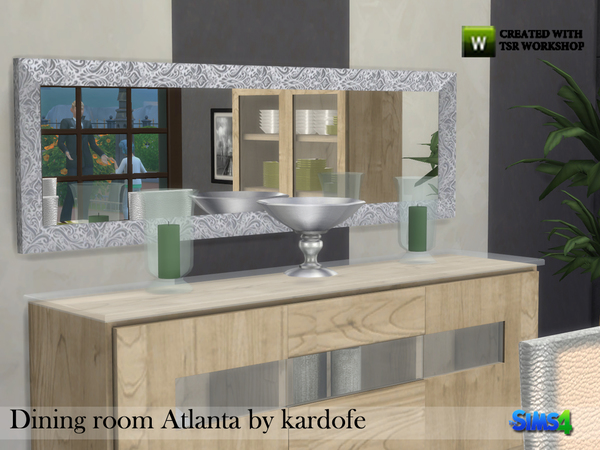 Sims 4 Atlanta dining room by kardofe at TSR