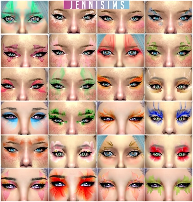 Sims 4 Makeup SpringPetals EyeShadow at Jenni Sims