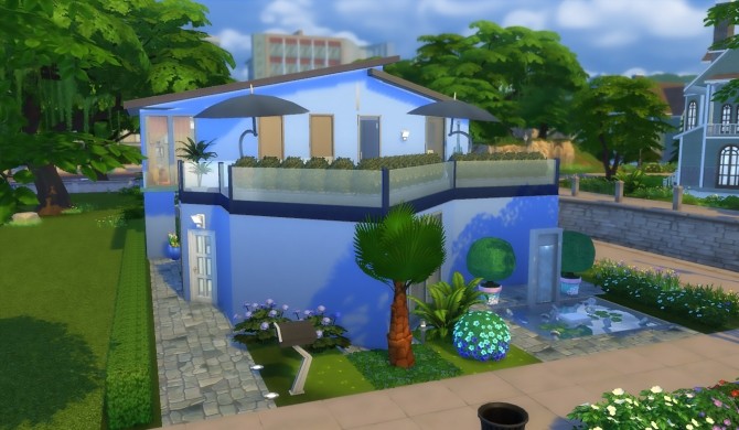 Sims 4 AZZURRA house no CC by patty3060 at Mod The Sims