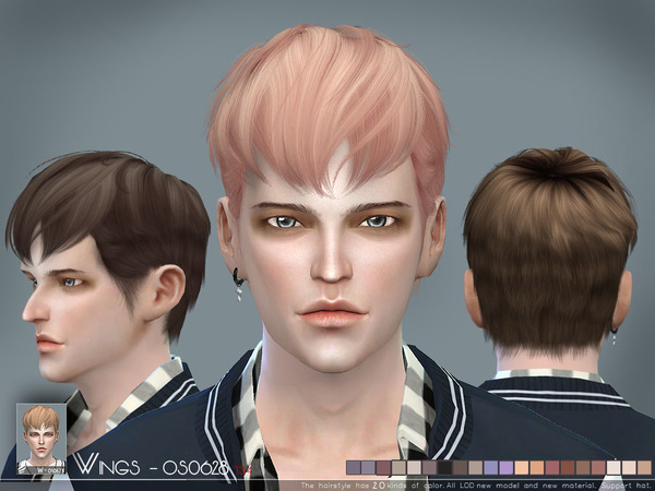 Sims 4 OS0628 hair by wingssims at TSR
