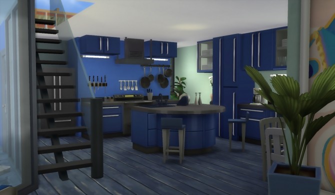 Sims 4 AZZURRA house no CC by patty3060 at Mod The Sims