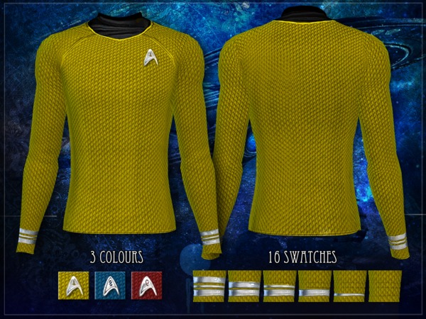 Sims 4 Star Trek Uniform male HQ & NonHQ by RemusSirion at TSR
