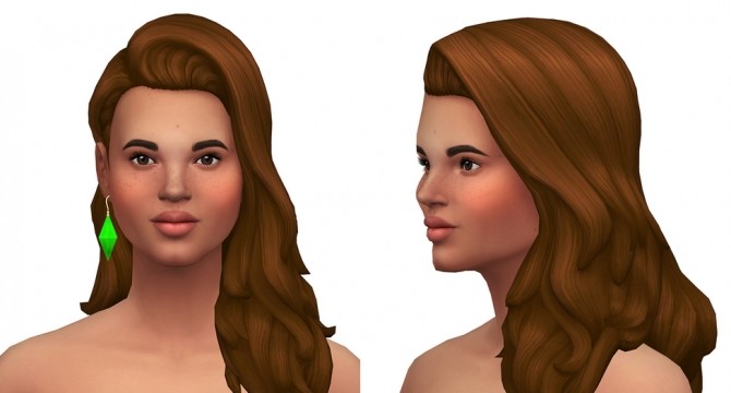 Sims 4 SP03 Long flipped hair edit at Rusty Nail
