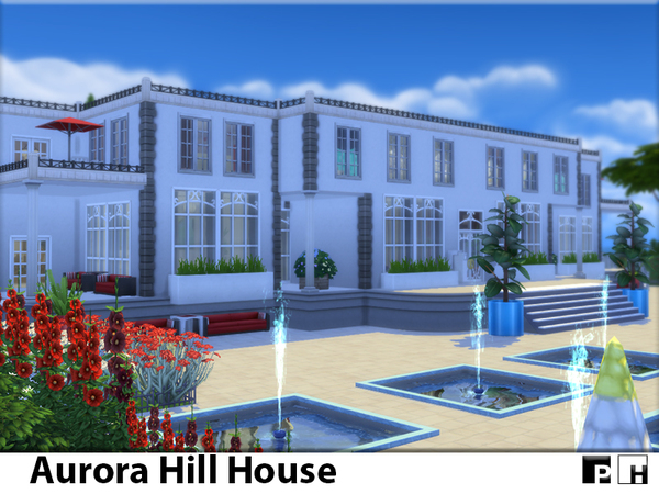 Sims 4 Aurora Hill House by Pinkfizzzzz at TSR