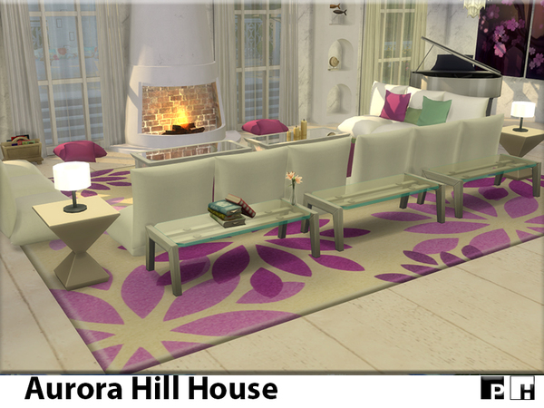Sims 4 Aurora Hill House by Pinkfizzzzz at TSR