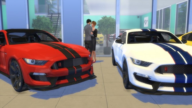 Sims 4 Ford Shelby Mustang GT350R at LorySims