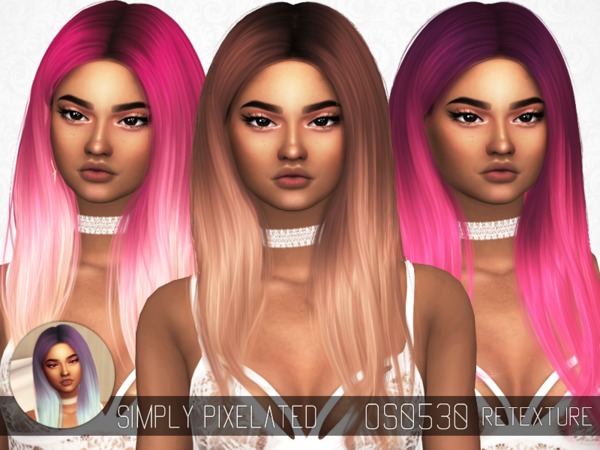 Sims 4 Wings OS0530 Hair Retexture by SimplyPixelated at TSR