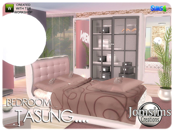 Sims 4 Tasung Bedroom by  jomsims at TSR