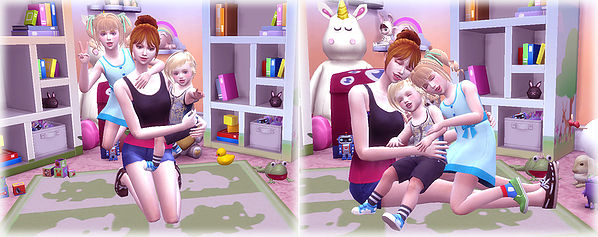 Sims 4 Family Pose 07 at A luckyday