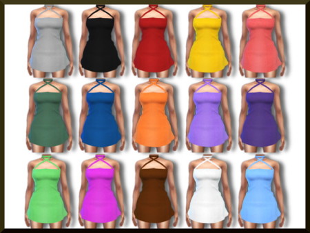 LACY MINI DRESS at Blue8white » Sims 4 Updates