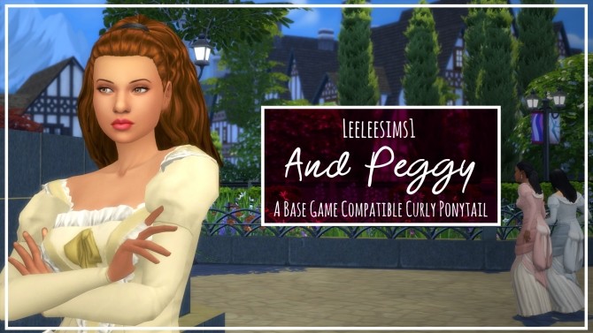 Sims 4 And Peggy Base Game Compatible Curly Ponytail by leeleesims1 at SimsWorkshop