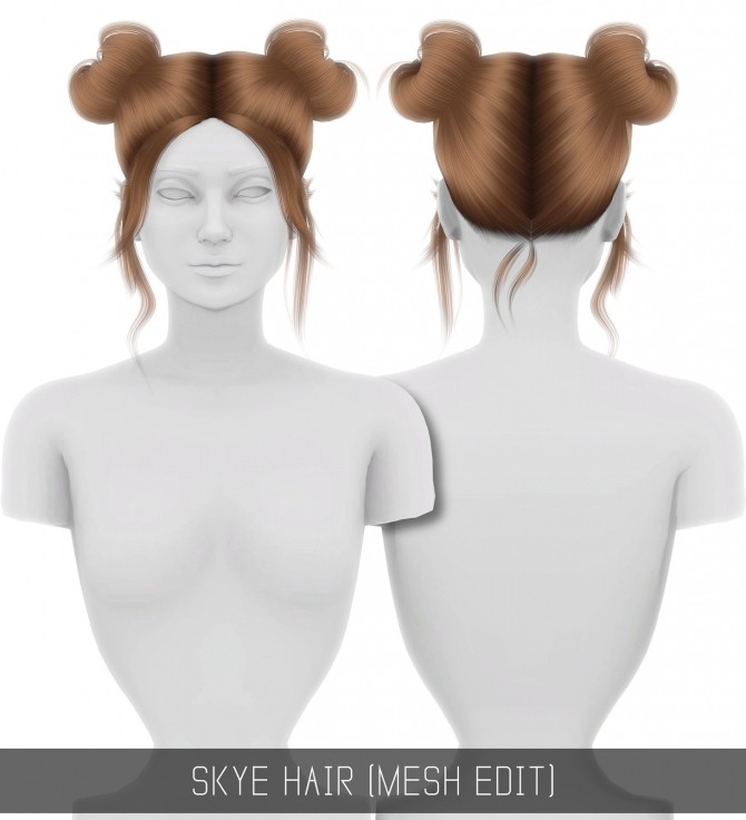 Sims 4 SKYE HAIR (MESH EDIT) at Simpliciaty