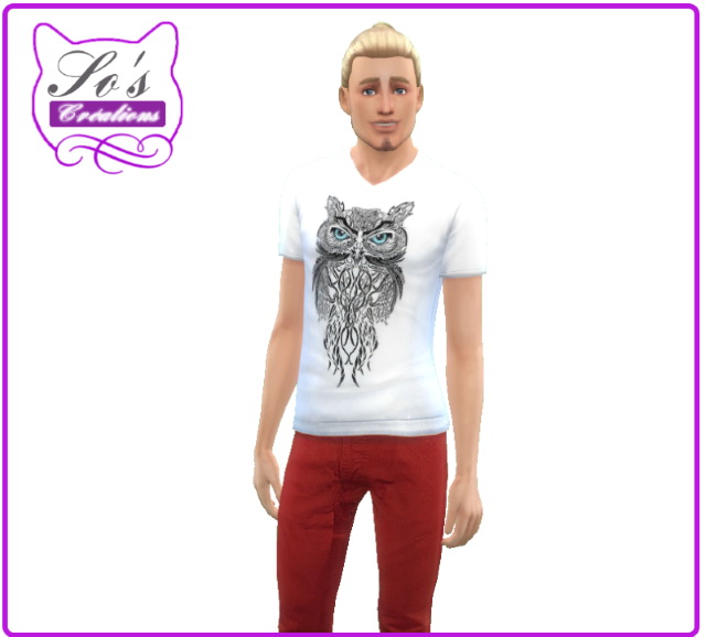 Sims 4 Tribanimal t shirt AM by Sophie Stiquet at Les Sims4