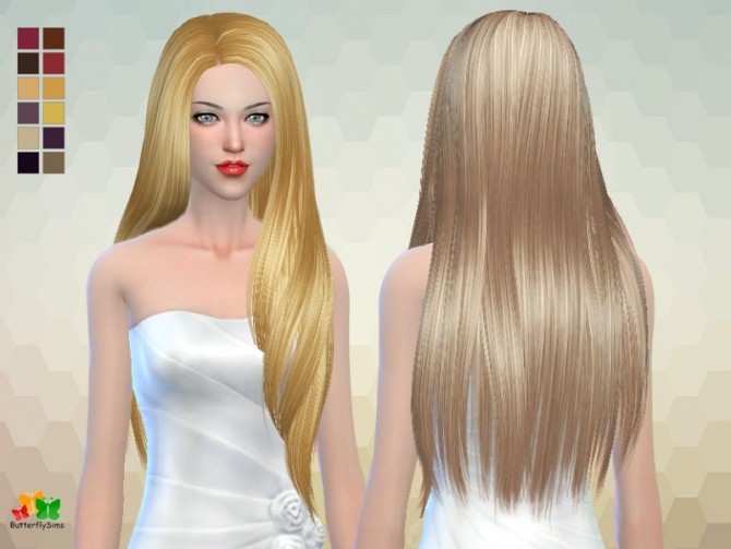 Sims 4 B fly hair af 168 No hat by YOYO at Butterfly Sims