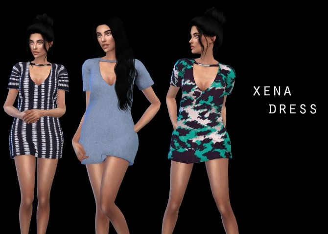 Sims 4 Xena Dress at Leo Sims
