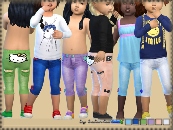 Sims 4 Kitty pants by bukovka at TSR