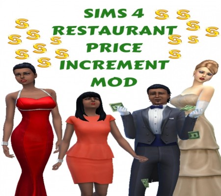 Restaurant Price Increment by bananatassle at Mod The Sims