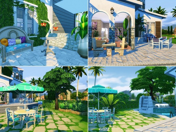 Sims 4 Tuscan Villa by MychQQQ at TSR