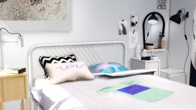 Sims 4 IZI bedroom at Slox