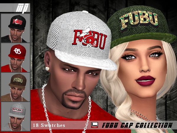 Sims 4 MP Fubu Cap Collection by MartyP at TSR