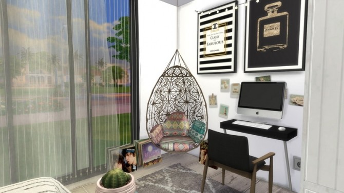 Sims 4 Tumblr Bedroom II at Dinha Gamer