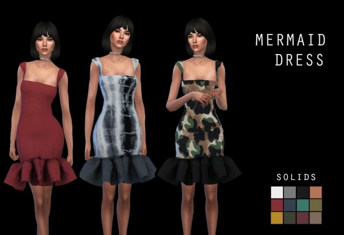 Sims 4 Mermaid Dress at Leo Sims