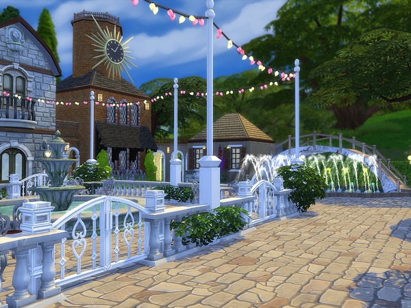 Sims 4 The Town Square house by Ineliz at TSR