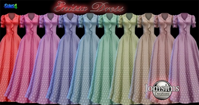 Sims 4 Enissa dress at Jomsims Creations
