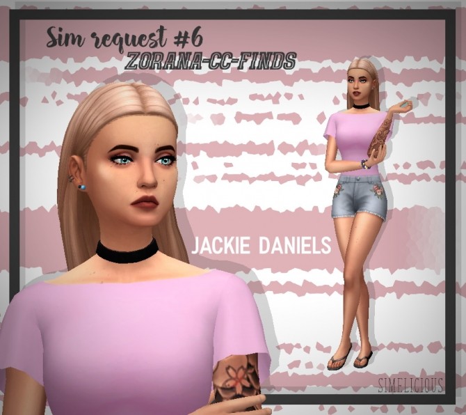 Sims 4 Jackie Daniels at Simelicious
