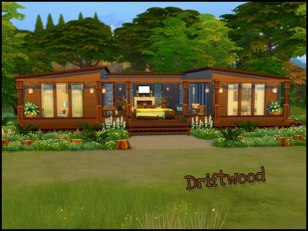 Sims 4 Driftwood cottage by sparky at TSR