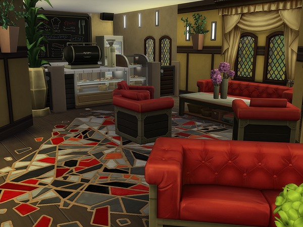 Sims 4 The Town Square house by Ineliz at TSR