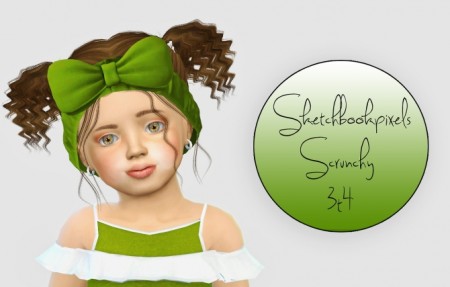 Sketchbookpixels Scrunchy Hairband 3T4 at Simiracle
