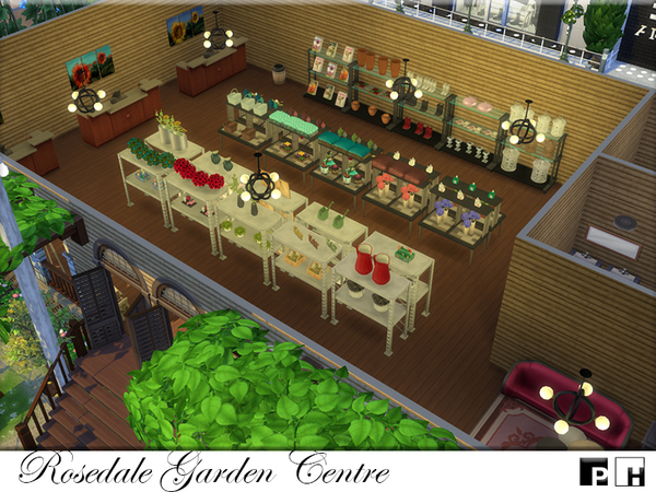 Sims 4 Rosedale Garden Centre by Pinkfizzzzz at TSR