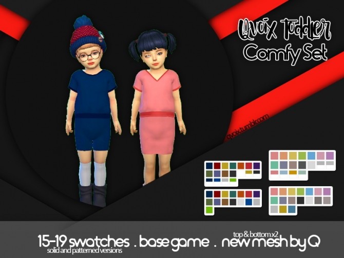 Sims 4 Toddler Comfy Set at qvoix – escaping reality